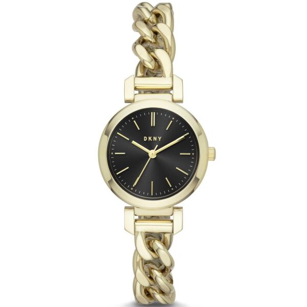 

Часы наручные женские DKNY NY2665 кварцевые, браслет-цепочка, цвет желтого золота, США