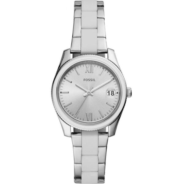 

Часы наручные женские FOSSIL ES4590 кварцевые, на браслете, серебристые, США