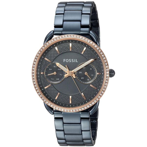 

Часы наручные женские FOSSIL ES4259 кварцевые, на браслете, синие, США