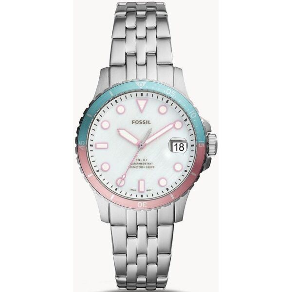 

Часы наручные женские FOSSIL ES4741 кварцевые, на браслете, серебристые, США