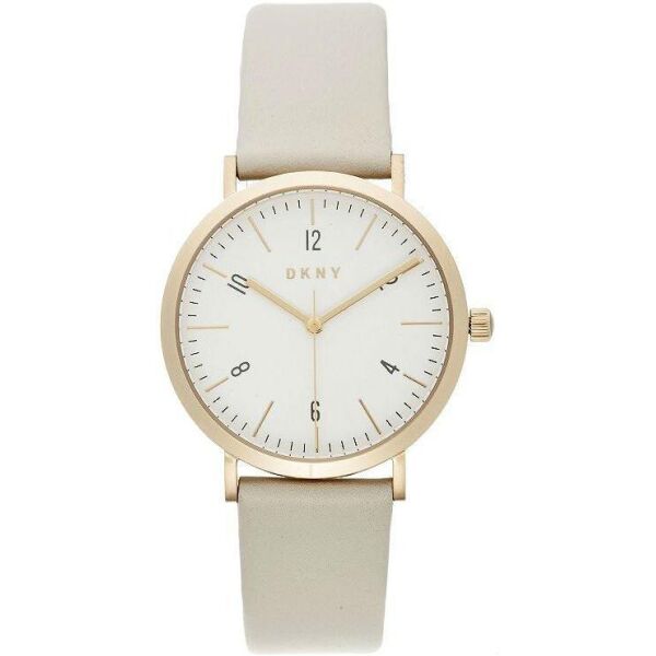 

Часы наручные женские DKNY NY2507 кварцевые на сером ремешке из кожи, США