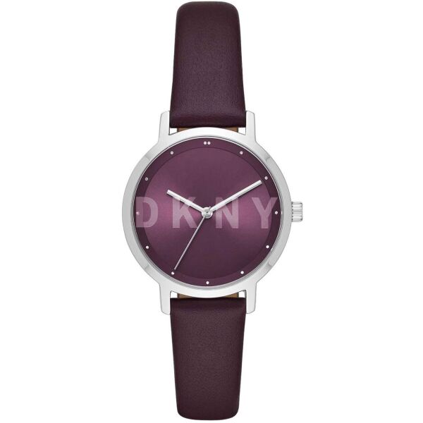 

Часы наручные женские DKNY NY2843 кварцевые, фиолетовый ремешок из кожи, США