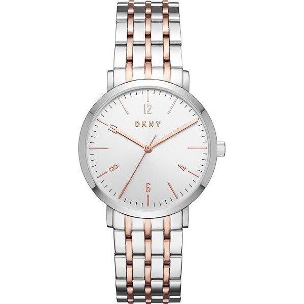 

Часы наручные женские DKNY NY2651 кварцевые на браслете, биколорные, США