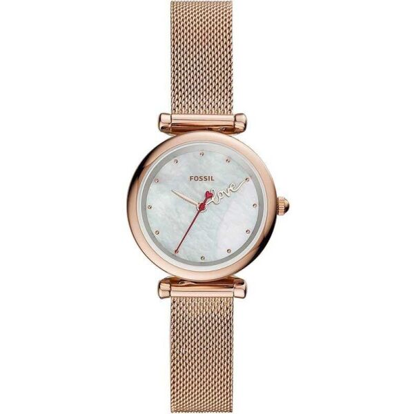 

Часы наручные женские FOSSIL ES4867SET кварцевые, "миланский" браслет, США