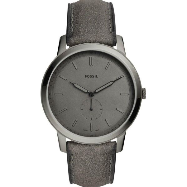 

Часы наручные мужские FOSSIL FS5445 кварцевые, ремешок из кожи, серые, США