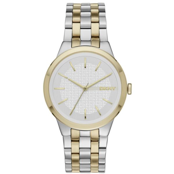 

Часы наручные женские DKNY NY2463 кварцевые, на браслете, золотистые, США