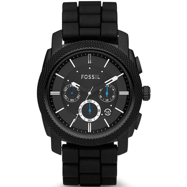 

Часы наручные мужские FOSSIL FS4487 кварцевые, на браслете, черные, США