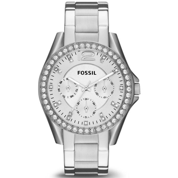 

Часы наручные женские FOSSIL ES3202 кварцевые, на браслете, серебристые, США