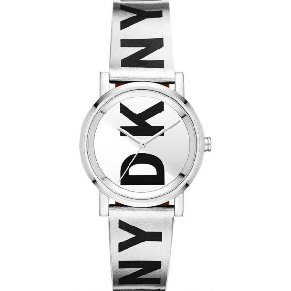 

Часы наручные женские DKNY NY2786 кварцевые, белые с крупным логотипом, США