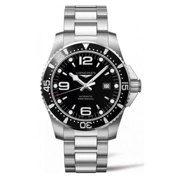 

Часы наручные мужские LONGINES HYDROCONQUEST L3.841.4.56.6 дайверские, автоподзавод, вращающийся безель