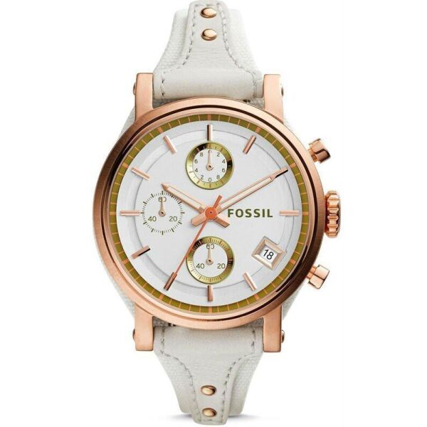 

Часы наручные женские FOSSIL ES3947 кварцевые, кожаный ремешок, США