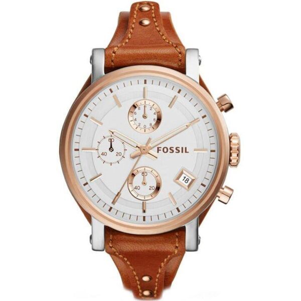 

Часы наручные женские FOSSIL ES3837 кварцевые, ремешок из кожи, США