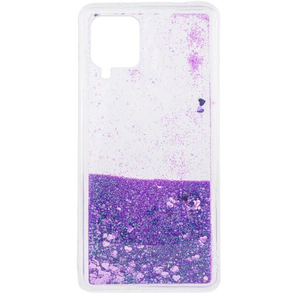 

TPU чехол Liquid hearts для Samsung Galaxy A12 Фиолетовый