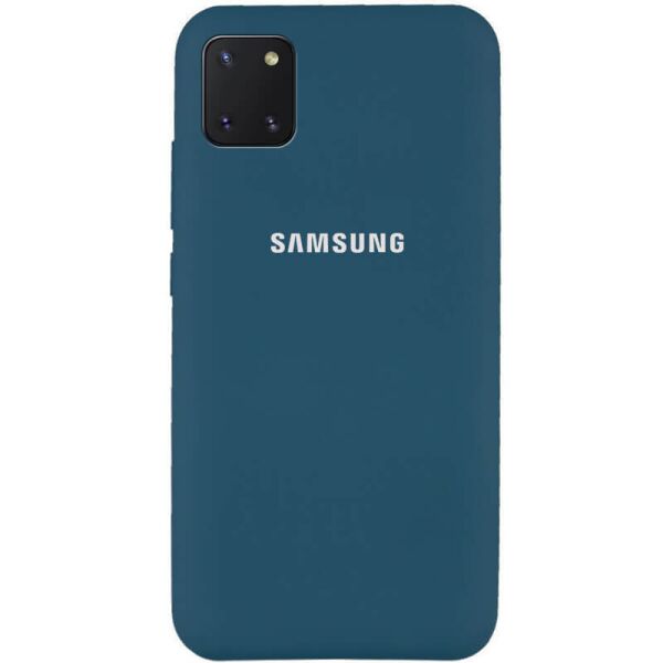 

Чехол Silicone Cover Full Protective (AA) для Samsung Galaxy Note 10 Lite (A81) Синий / Cosmos blue