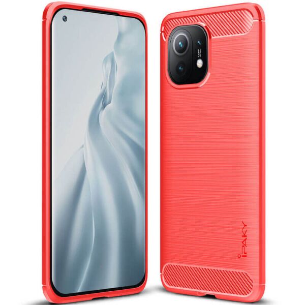

TPU чехол iPaky Slim Series для Xiaomi Mi 11 Красный