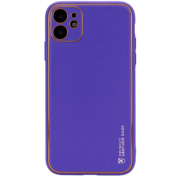 

Кожаный чехол Xshield для Apple iPhone 12 (6.1") Фиолетовый / Violet