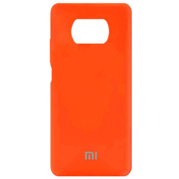 

Чехол Silicone Cover Full Protective (AA) для Xiaomi Poco X3 NFC / Poco X3 Pro Оранжевый / Neon Orange