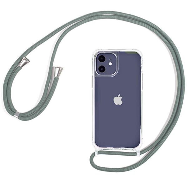 

Чехол TPU Crossbody Transparent для Apple iPhone XR (6.1") Зеленый / Pine green