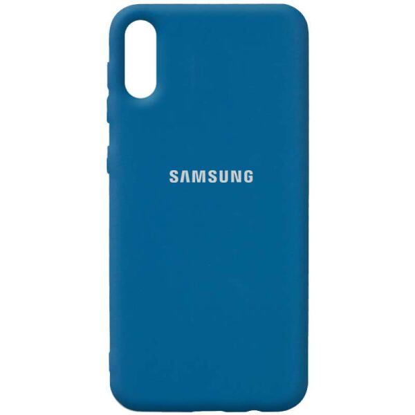 

Чехол Silicone Cover Full Protective (AA) для Samsung Galaxy A02 Синий / Cosmos Blue