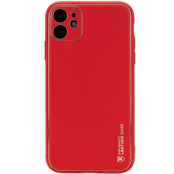 

Кожаный чехол Xshield для Apple iPhone 12 (6.1") Красный / Red