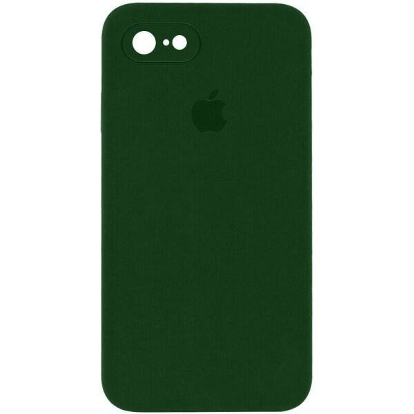 

Чехол Silicone Case Square Full Camera Protective (AA) для Apple iPhone 7 / 8 / SE (2020) (4.7") Зеленый / Army green