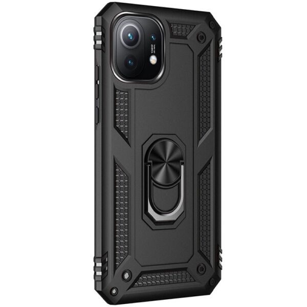 

Ударопрочный чехол Serge Ring for Magnet для Xiaomi Mi 11 Черный