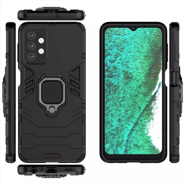 

Ударопрочный чехол Transformer Ring for Magnet для Samsung Galaxy A32 4G Черный / Soul Black