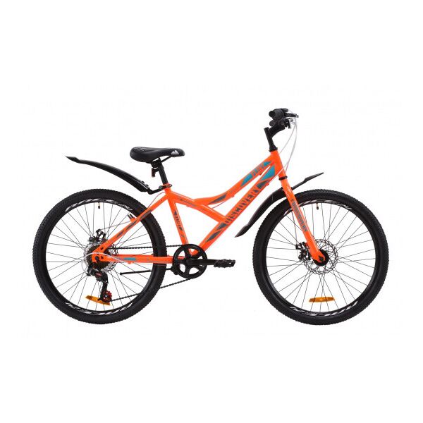 

Велосипед 24" Discovery Flint DD 2020 Рама x14" Оранжево-бирюзовый с серым ES 1439