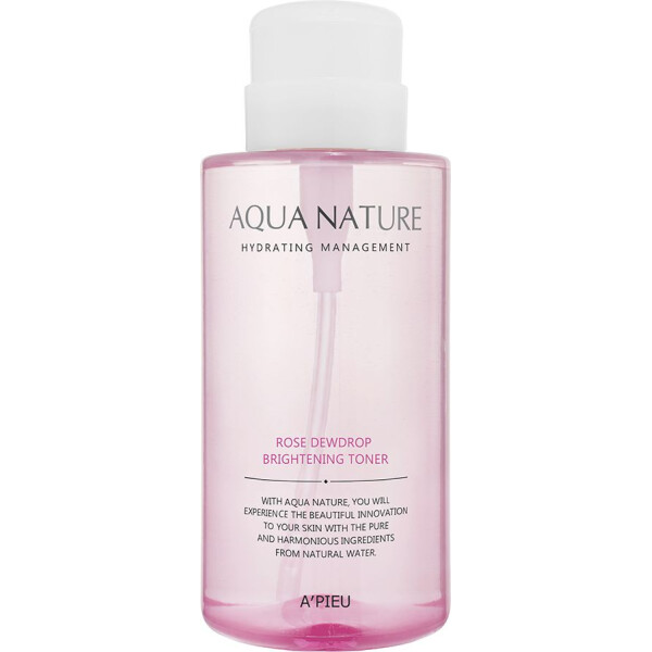 

Осветляющий тонер Apieu Aqua Nature Rose Dewdrop Brightening Toner, 500 мл