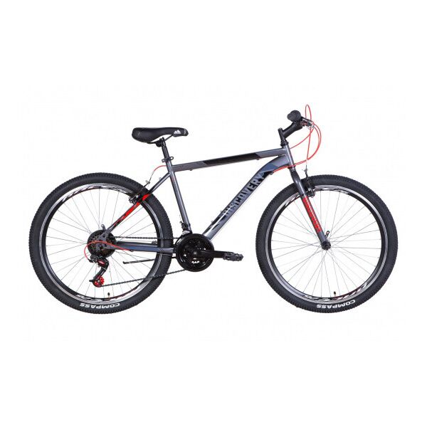 

Велосипед 26 "Discovery Attack 2021 Рама x18 " Графитовый с красным ES 1468