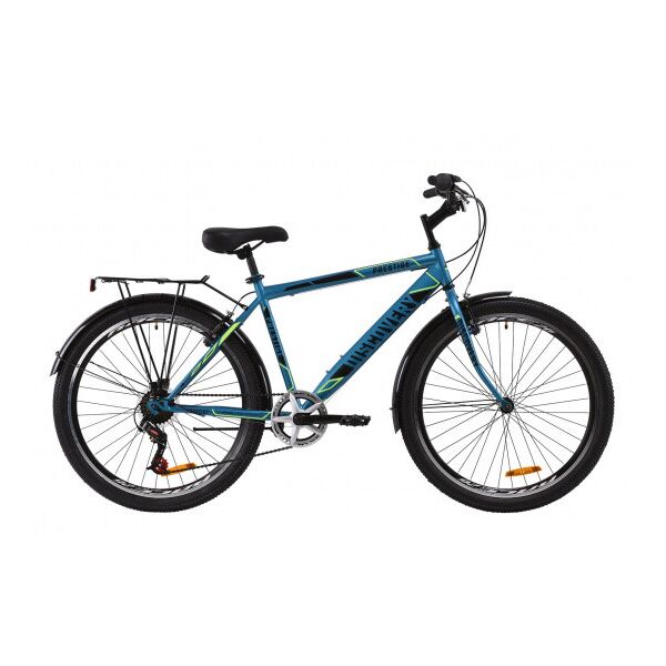 

Велосипед 26 "Discovery Prestige Man 2020 Рама x18" Малахитовый с желтым ES 1479