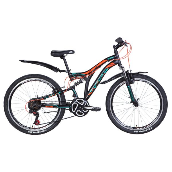

Велосипед 24" Discovery Rocket 24" 2021 Рама х15" Черно-оранжевый ES 1520