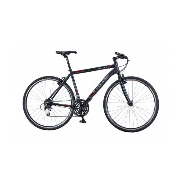 

Велосипед 28 "Cyclone Discovery Hibrid Рама x19" Черный с красным ES 1615