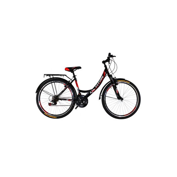 

Велосипед 26 "Titan Elite Рама x17" Черный с красным ES 1642