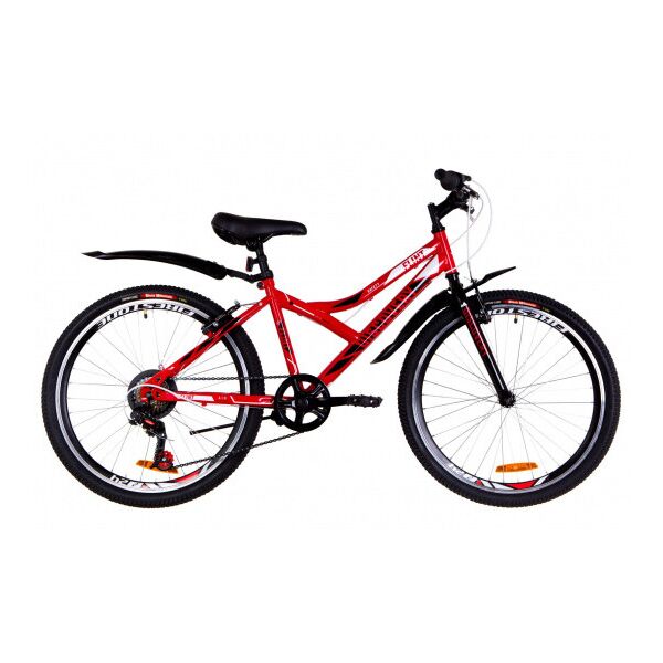 

Велосипед 24 "Discovery Flint 2019 Рама x14" Красно-белый с серым ES 1676