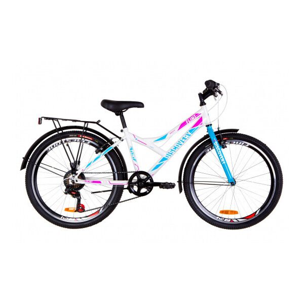 

Велосипед 24 "Discovery Flint MC 2019 Рама 14 Белый с голубым и розовым ES 1679