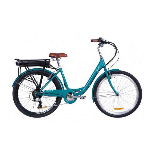 

Велосипед 26 "RUBY трещ, 350Вт 36В, 13Ач Рама x17" Голубой ES 1690