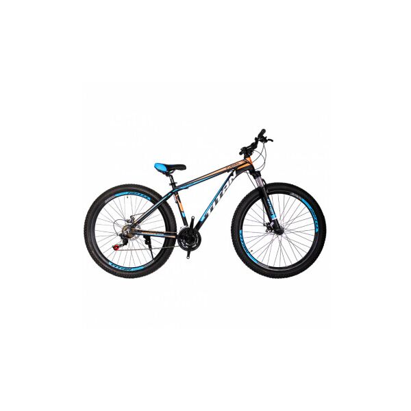 

Велосипед 29 "Titan Trail 2018 Рама x18" Черно-голубой с оранжевым ES 1719