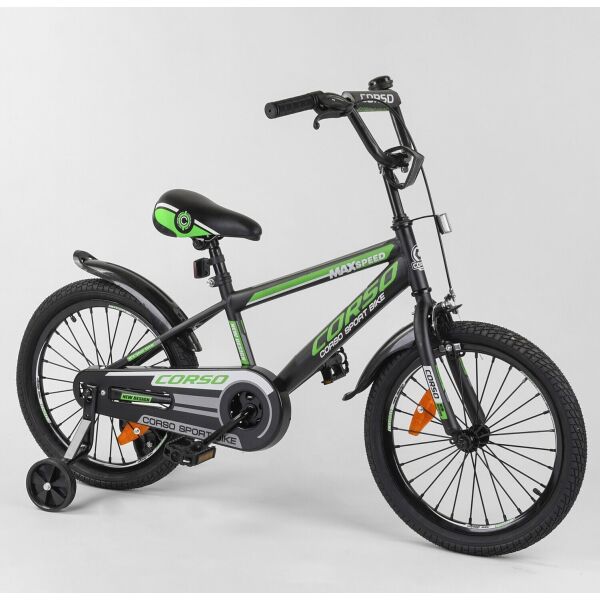 

Велосипед Corso 18 New Design ST-18633 Black / Green (ST-18633)