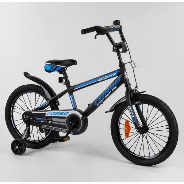 

Велосипед Corso 18 Max Speed New Design ST-18111 Black / Blue (ST-18111)