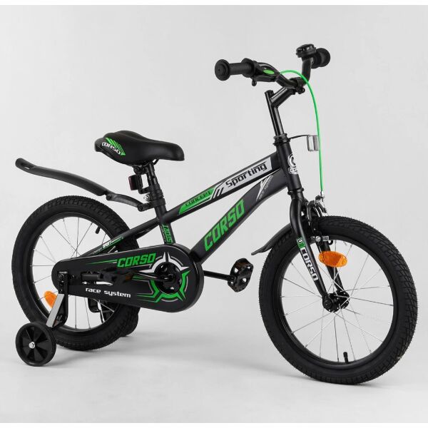 

Велосипед Corso 16 Sporting R-16218 Black / Green (R-16218)