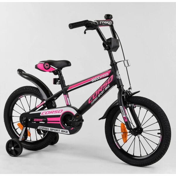 

Велосипед Corso 16 Max Speed New Design ST-16864 Black / Pink (ST-16864)