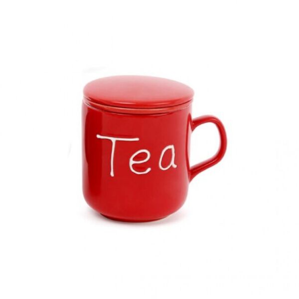 

Чашка-заварник BonaDi Tea 290 мл керамическая с крышкой и фильтром красная 593-258