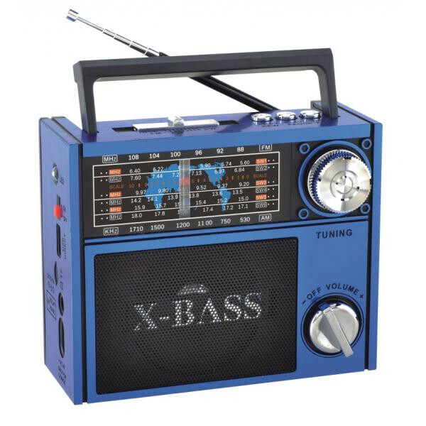 

Акустическая система Golon RX-201 всеволновой радиоприемник колонка с радио фонарь USB SD FM Синий (20053100241)