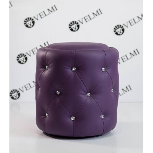 

Пуф Sapphire кожзаменитель Rainbow Silver (Velmi TM) Rainbow Purple