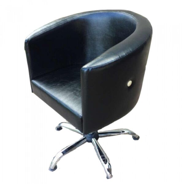 

Парикмахерское Кресло Диана на пневматике Крестовина Хром, кожзаменитель Kansas Black (Frizel TM)