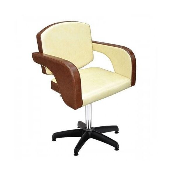 

Парикмахерское Кресло Глория на пневматике Крестовина Пластик, кожзам Itaka Pearl beige+Dark brown (Frizel TM)