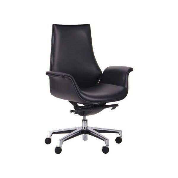 

Кресло офисное Bernard LB комбинированная кожа люкс Brown/Dark Grey (AMF-ТМ) Black