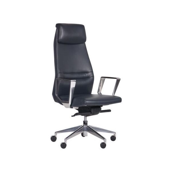 

Кресло руководителя Larry HB механизм Dynamic комбинированная кожа люкс Black (AMF-ТМ) Blue