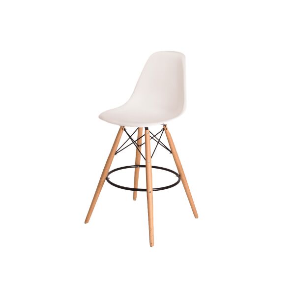 

Стул барный Eames Bar DSW (ножки деревянные) Красный (CoolArt-TM) Белый